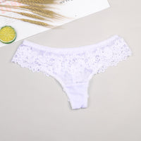 Lace Sexy Temptation See-through Mesh Thong Toe Lace Trim
