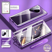 Magnetic King Phone Case Double-sided Glass Metal Drop Protection