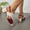 Women's Mid-heel Chunky Heel Sandals