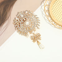 Water Drop Brooch Diamond Luxury Fashion Popular Alloy