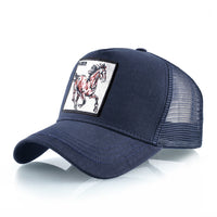 Simple Breathable Baseball Cap With Animal Embroidery