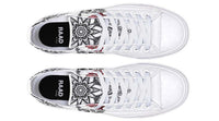 Fashion Printed Couple High Top Canvas Shoes
