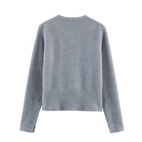 European And American Style Fashionable Spherical Button Knitted Coat