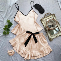 Suspender Dress Loungewear Womens Summer Thin Tank Top And Shorts