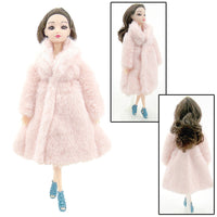Doll Fashion Plush Coat Cloak Girl Toy Doll