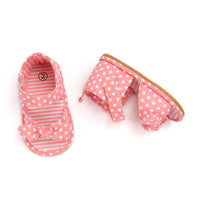 Dot Bow Rubber Sole Toddler Shoes