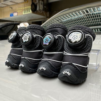 Dog Shoes For Fall And Winter Padded With Cotton And Featuring Buttons
