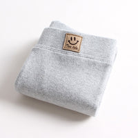 Spring And Autumn Thickening Solid Color Baby Pants Cotton Children's Trousers Outer Wear