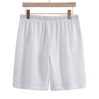 Men's Casual Fashion Jacquard Short Sleeve Shirt Shorts Suit