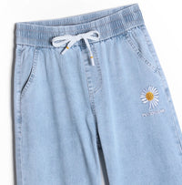 Thin Denim Wide-leg Thin Mopping  Casual Pants