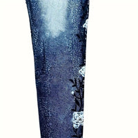New Womens Lightweight Printed Casual Pantsleggings In European And American Styles