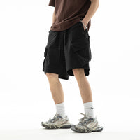 Three-dimensional Pocket Loose Casual Fifth Pants