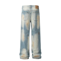 Tie-dyed Ripped Jeans Fashion Brand American Men