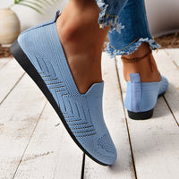 Womens Flat, Low-cut Casual Fashion French-style Fabric Shoes