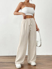 Bestseller Loose-fitting Pocketed Elastic-waist Wide-leg Pants