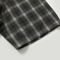 Retro Multicolor Plaid Stitching Graffiti Shirt