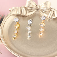 European And American New Style Golden Zircon Crystal Belly Button Ring