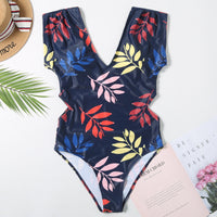 Ladies Conservative Belly Cover Swimsuit Women's One Piece