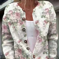 Autumn And Winter Popular Loose 3D Printed Sweater