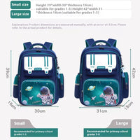 Student Waterproof And Lightweight Astronaut Cartoon Backpack