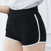 Women's Summer Casual Solid Color Three-point Pocket Hot Pants