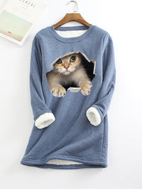 Autumn And Winter New Fleece-lined Thermal Bottoming Shirt Big Sale Printing