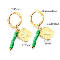Niche Design Drop Oil Earrings