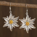Stylish Vintage Dainty Flower Pendant Earrings For Women