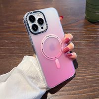 Phone Case Frosted Drop-resistant Gradient Magnetic Suction