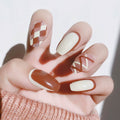Checkerboard Lattice Line Jelly Glue Nail Manicure