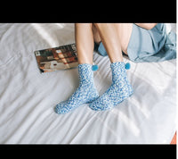 Cute Winter Hair Circle Christmas Socks