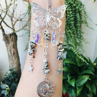 Butterfly Style Sun And Moon Accessories Crystal Ball Wind Chimes