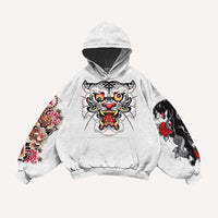 Fashion Casual Printed Polyester Sweater