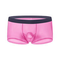 Men's Transparent Seamless Boxer Ice Silk Underwear