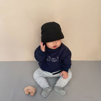 Dinosaur Cartoon Embroidery Long-sleeved Sweater