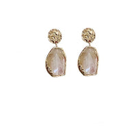 Autumn Winter Retro Maillard Irregular Geometric Earrings