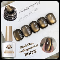 Micro Glass Bead Crystal Cat Eye Gel Polish Gradient UV Polish