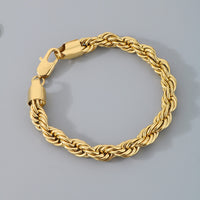 Hip-hop Trendy Braided Chain Couple Bracelet Accessory
