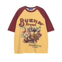 Men's Stitching Raglan Short-sleeved Casual Top