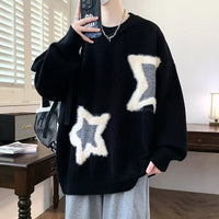 Mens And Womens Cozy Loose-fitting Knit Base Layers For Couples