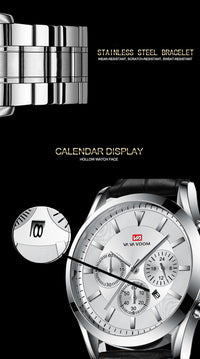 Men's Three-eye Multi-function Sports Quartz Watch
