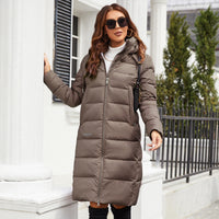 Windproof Zipped Stand Collar Cotton-padded Jacket