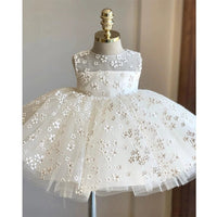 Girls' Printed Little Daisy Lace Dress