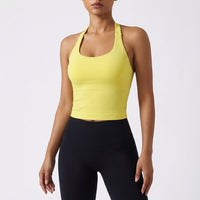 Square-neck Halter Sports Beautiful-back Yoga Tank Top