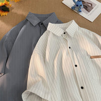 High-grade Striped Shirt Casual Loose Thin Coat