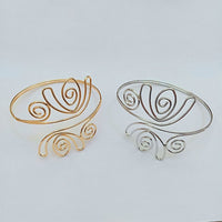 Fashion Personality Creative Exaggerated Geometric Flower Arm Ring
