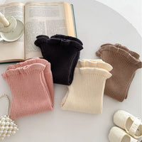 South Korea Children's Clothing Autumn Girls Candy Color Knitted Bell-bottom Pants