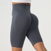 Summer Hip-shaping Belly-contracting Running Five-point Fitness Pants Women's High Waist