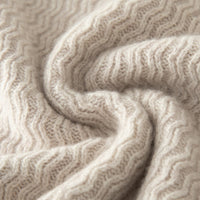 Men's Woolen Sweater Half-open Collar Long Sleeve Solid Color Stand Collar Sweater
