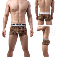Men's Fashion Leopard Print Low Waist Briefs